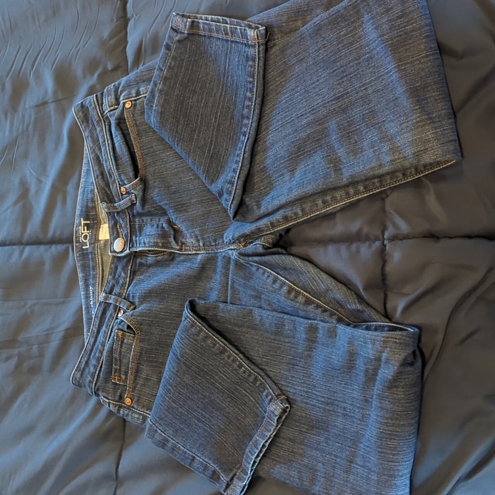 Loft curvy skinny jeans, size 4